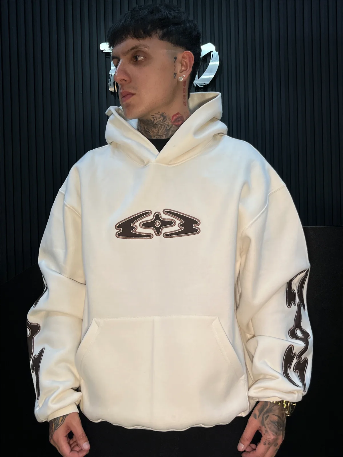 Hoodie Estrella Boxi Fit - Beige